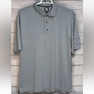 FootJoy FJ Men's Size XXL Short Sleeve Golf Polo Shirt Gray Performance
